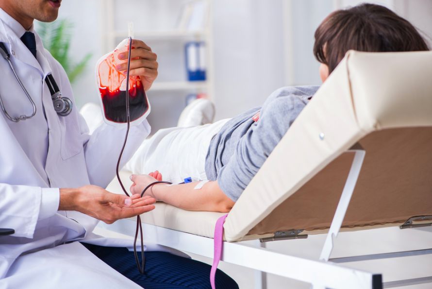 Bluttransfusion bei Blutkrebs